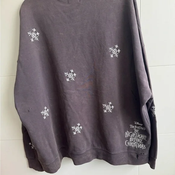 Disney Parks Black The Nightmare Before Christmas Sweatshirt–XL NWT Comfy Vibe - Picture 2 of 6
